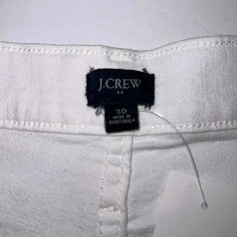 J. Crew White Denim Shorts